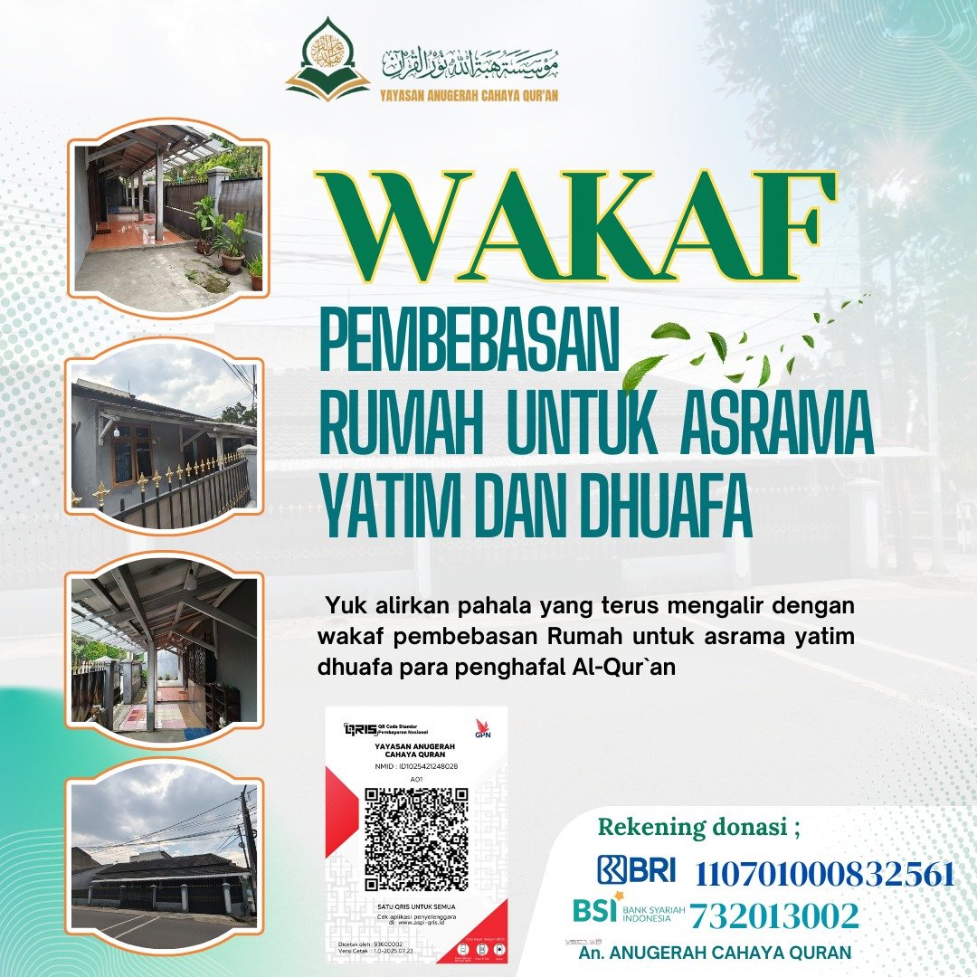 Wakaf Lahan untuk Rumah Para Penghafal Al-Qur'an