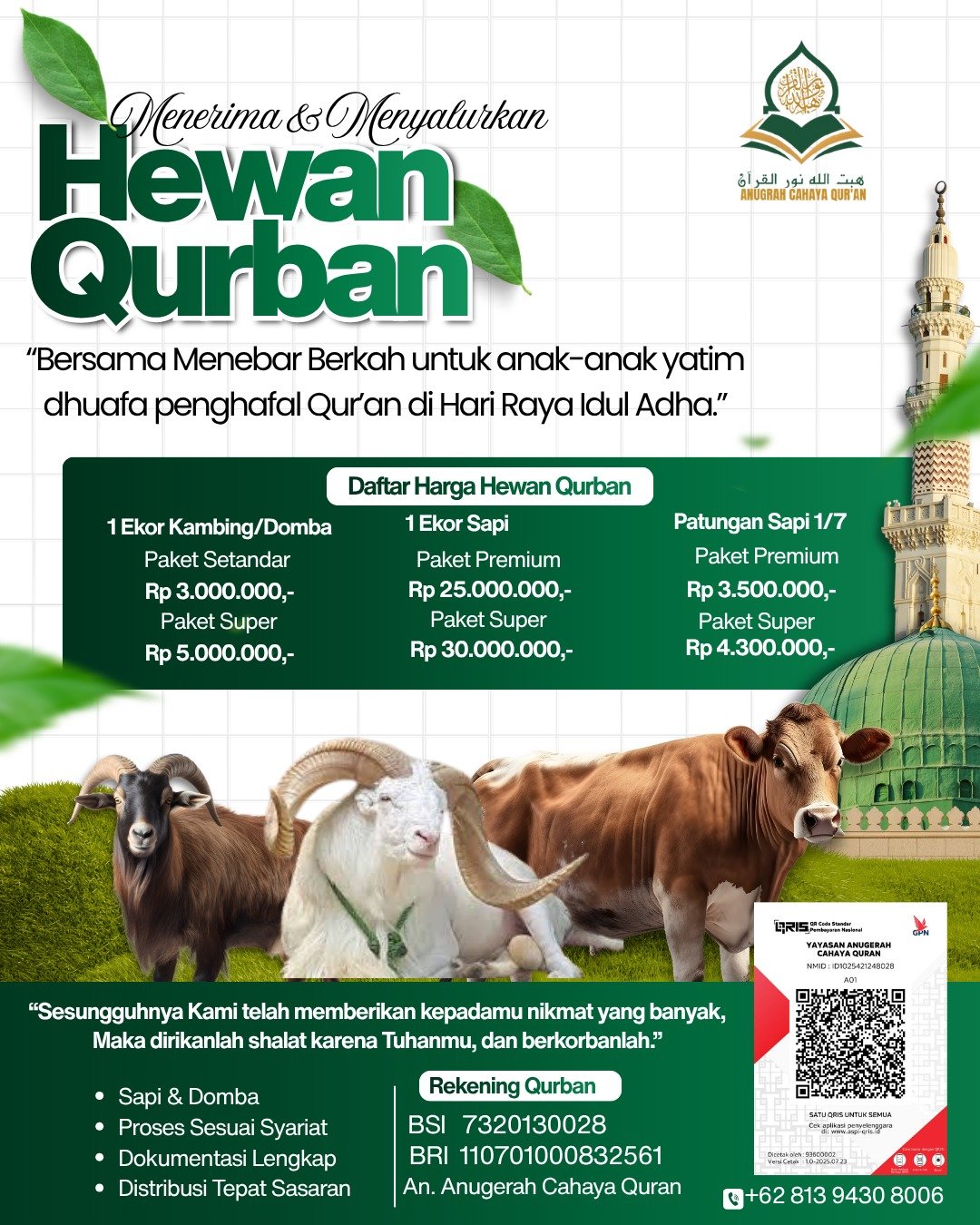 Program Tebar Berkah Qurban 1447 H